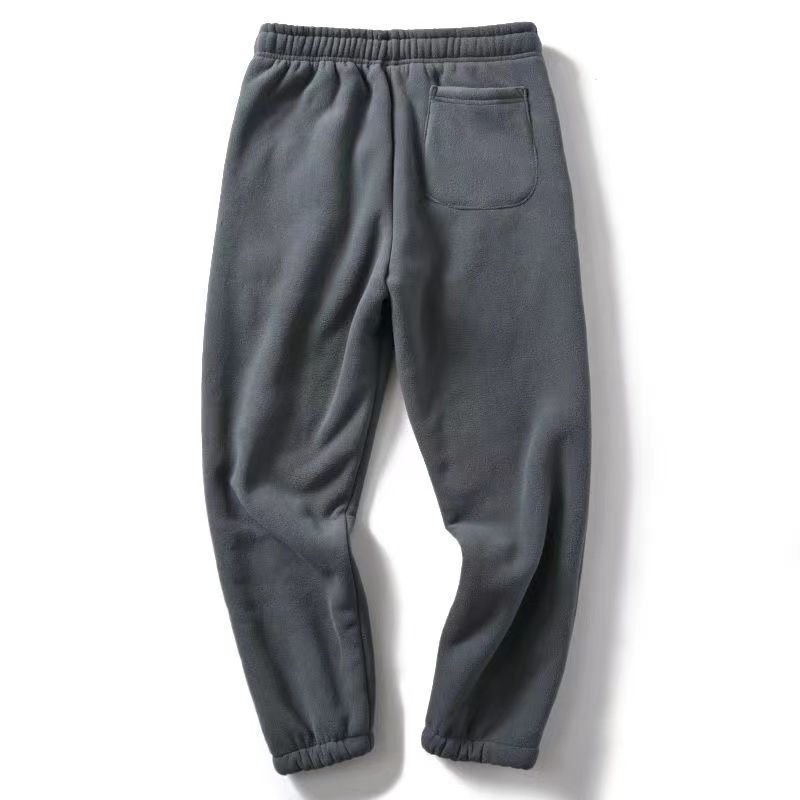 Winter Lammwolle Warme Dicke Jogginghose Männer Jogger Neue Casual Fleece Baumwolle Plüsch Hosen Männlichen Übergroßen Hosen 4XL graue