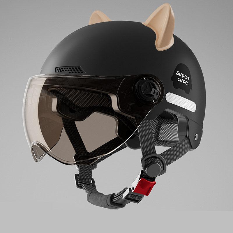 Mode Fahrrad Sicherheit Helm Leichte Männer der Frauen Erwachsene Elektrische Fahrrad Motorrad Brille Elektrische schwarz