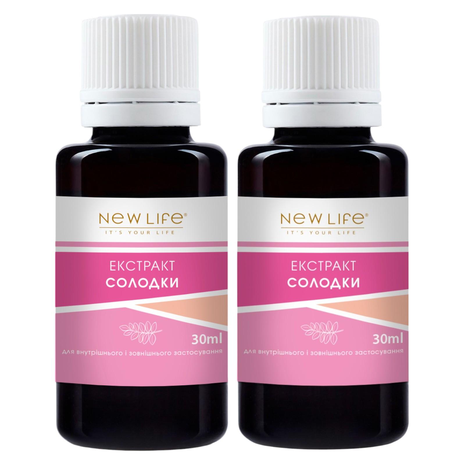 Süßholzwurzelextrakt, Tinktur, pflanzliches flüssiges Nahrungsergänzungsmittel, neues Leben 2x30 ml (course 1 month)