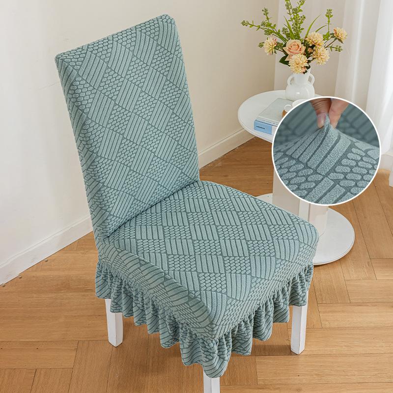 Rutschfester Verdickter Stuhlhussenrock Rückenlehnenintegrierte Stuhlhussen Elastische Haushaltsspeisestuhlhusse Alle Jahreszeiten 45*38*38 cm gray