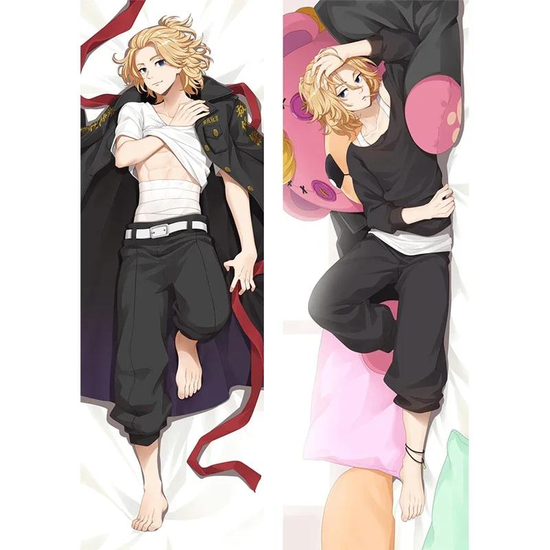 Anime Tokyo Revengers Manjiro Sano Ken Ryuguji Kissen Fall Dakimakura Kostüm Körper Wurf Kissen Doppelseitige Kissenbezug 40x120cm pillowcase