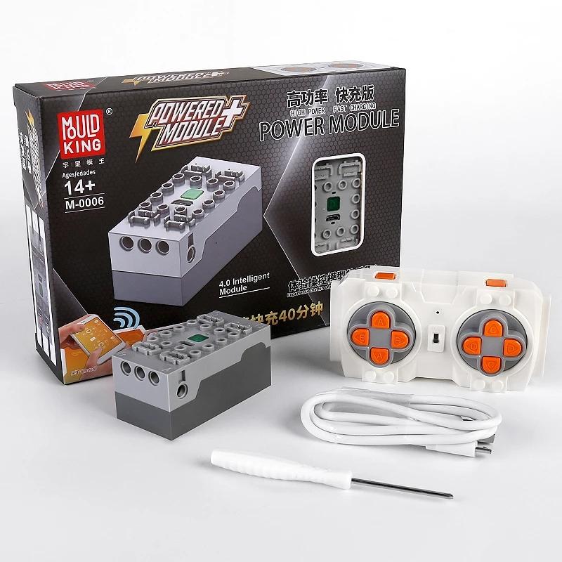 MOULD KÖNIG Auto MOC Technische Bausteine Fernbedienung Zug Auto Motor High Speed L Motor M XL Servo Motor Battery+Remote Control
