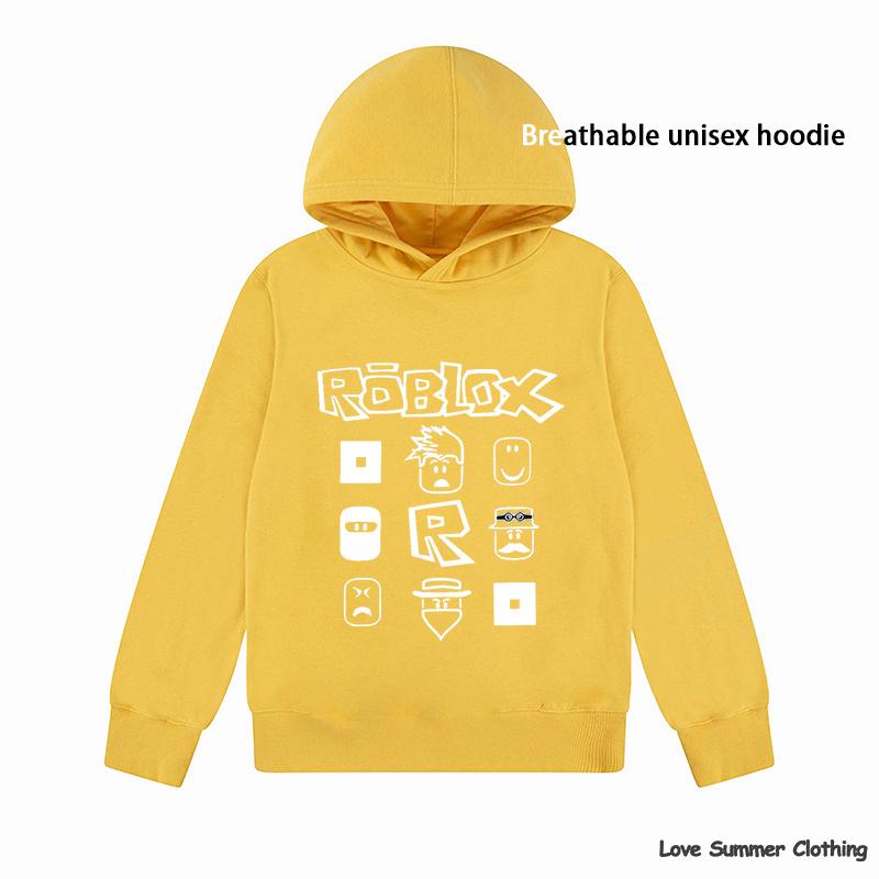 roblox Lässiger Pullover-Hoodie für Jungen Alter 4-14 mit HD-Druck Dünner Jungen-Pullover Sale Schlichte Mädchen-Freizeitkleidung Herbst-Hoodie Langarm Zurück zur Schule 130 beige