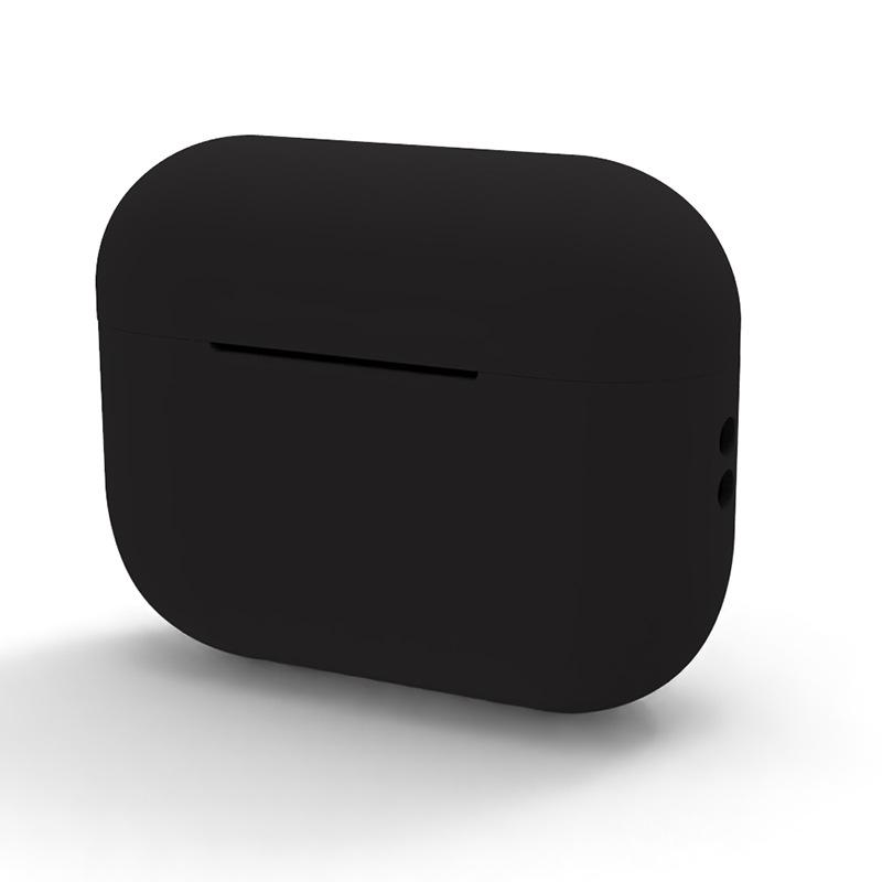 Stoßfeste weiche Silikon-Schutzhülle für Appe Airpods Pro 2 Kopfhörer-Schutzhülle für Airpods Pro 2 (2022) schwarz