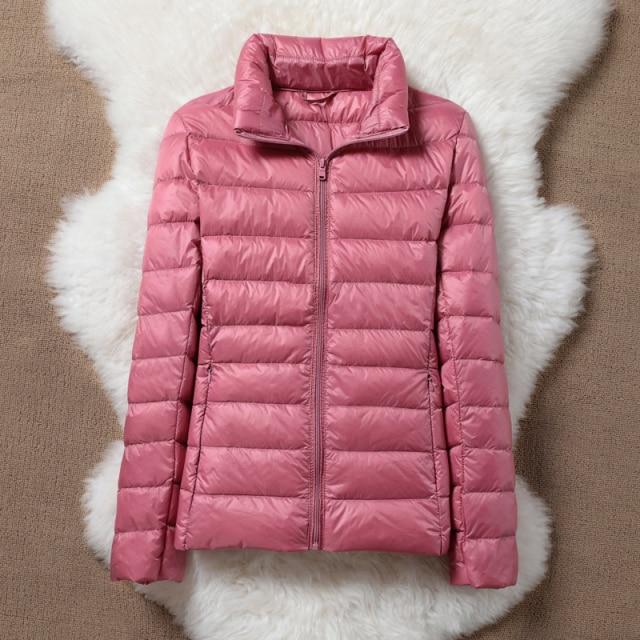 Daunenjacke Damen Mantel Herbst Winter Jacken für warme Steppparka Damen und leichte Damen Ultraleichte Kapuze 7XL