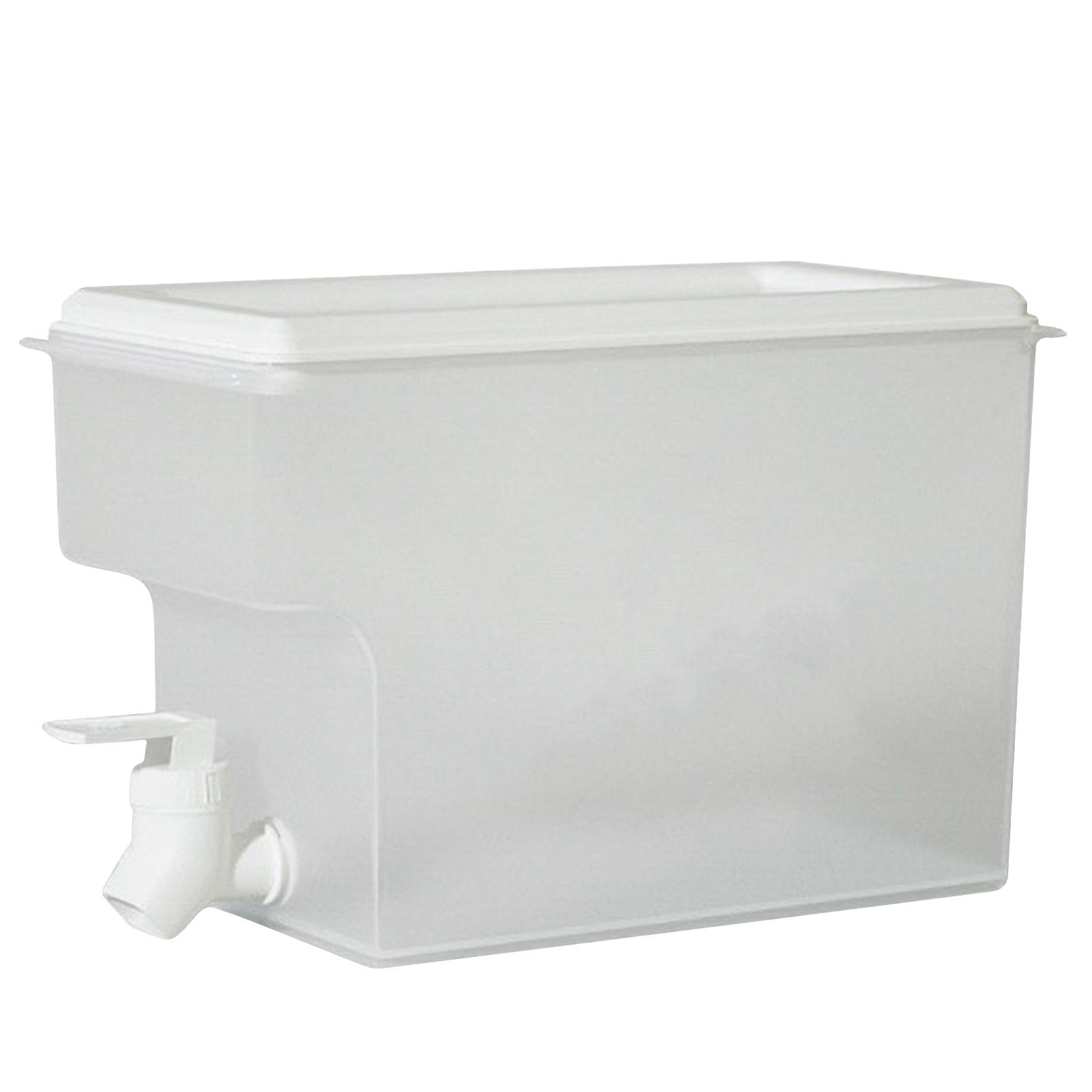 Kalter Wasserkocher, Wasserbehälter, Getränkespender mit Wasserhahn, Kühlschrank, eisgekühlter Wasserkocher für Zuhause, groß weiß