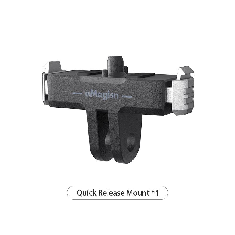 Kunststoff-Schnellwechselhalterung für GoPro Hero 13 Black Magnetischer Schnellwechsel-Adapterbasis für GoPro 13 Sportkamera-Zubehör schwarz