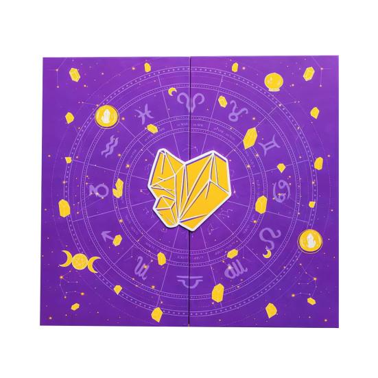 Reiki Kristall Halloween Countdown Geschenkbox 2025 Heilsteine Adventskalender Steinsammlung Energie Edelstein Ausgrabungsset für Erwachsene Jugendliche Frauen A