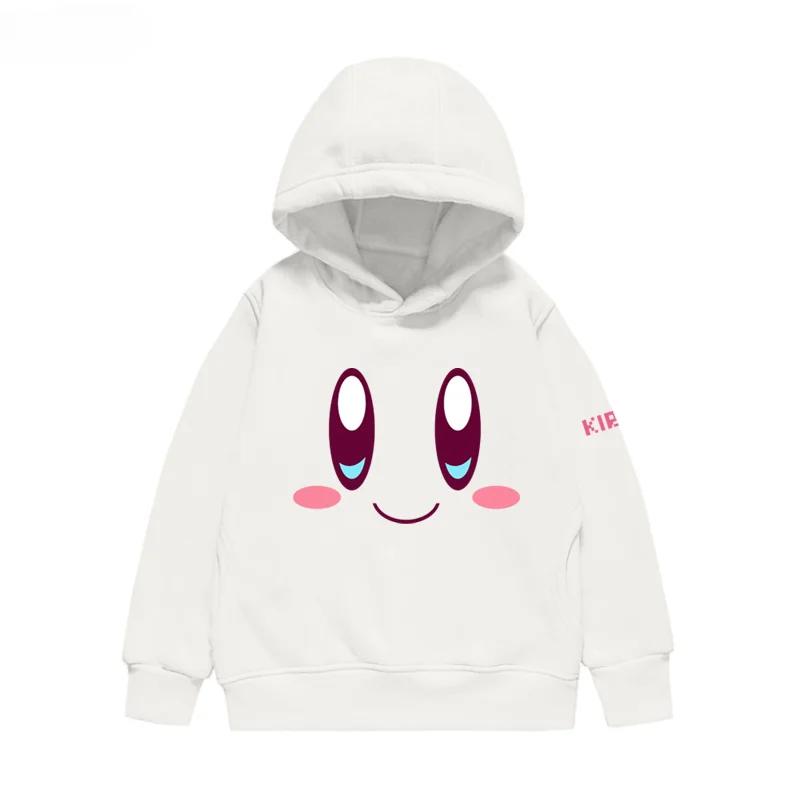 2025 Niedliche Kirby Hoodies Jungen Kleidung Kinder Kinder Jungen Kleidung Rundhals Sweatshirt Mädchen Kleidung 4 bis 14 Jahre Hoodies 120 beige