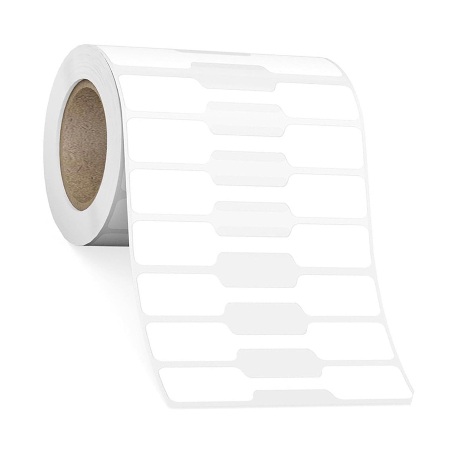 500 Stück Schmuck-Preisetiketten, Schmuck-Preisaufkleber für Halsketten, Armbänder, Ringe, Schmuck- und Kleidungsdisplays weiß