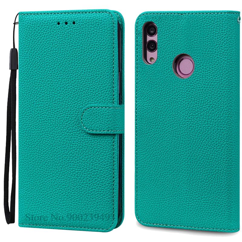 Für Huawei P Smart 2019 Fall POT-LX1 POT-LX3 Leder Brieftasche Flip Fall Für Huawei P Smart 2019 Fall Silikon Abdeckung Coque fundas P Smart 2019 POT-LX1 cyanblau