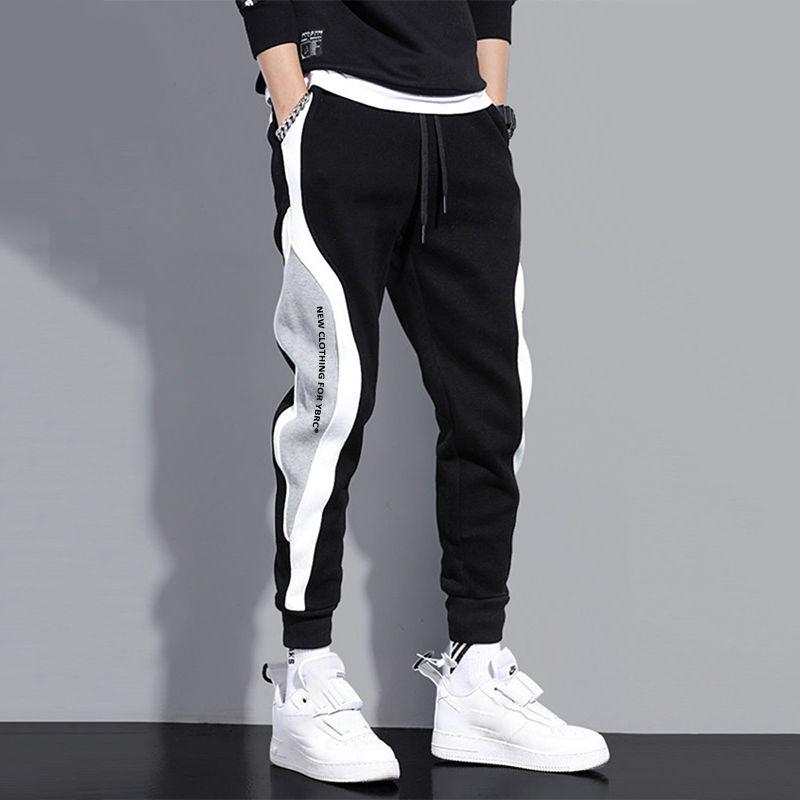 Männer Casual Kordelzug Hosen Jogger Hosen Jogginghose Laufhose Jogginghose für Männer 5XL schwarz