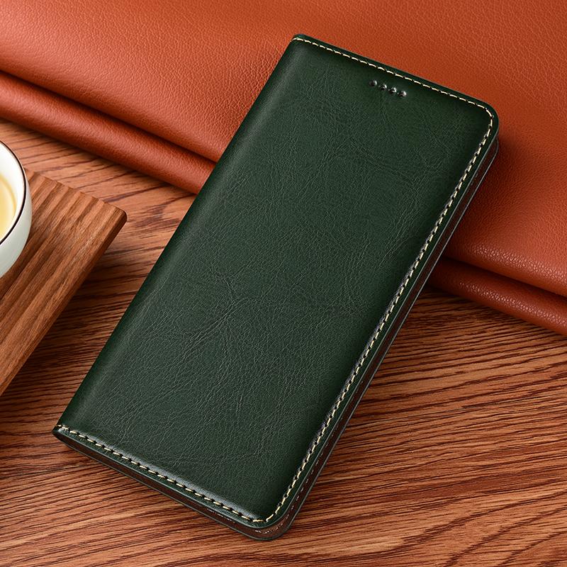 Luxus Echtleder Handyhülle Für Samsung Galaxy M32 M33 M42 M52 M53 M54 M62 4G 5G Flip Wallet Handyhülle Coque Funda Customized Remarks grün