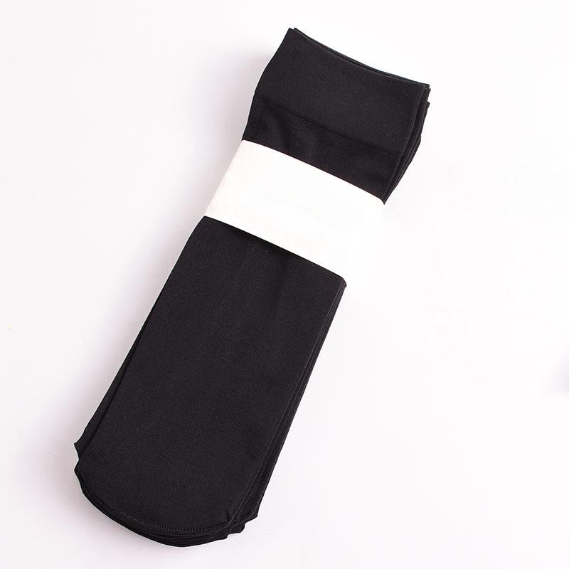 Dicke Strümpfe Frühling und Sommer Dicke kurze Strümpfe Dünne elastische atmungsaktive Socken Damen-Mittelrohrsocken 10pairs schwarz