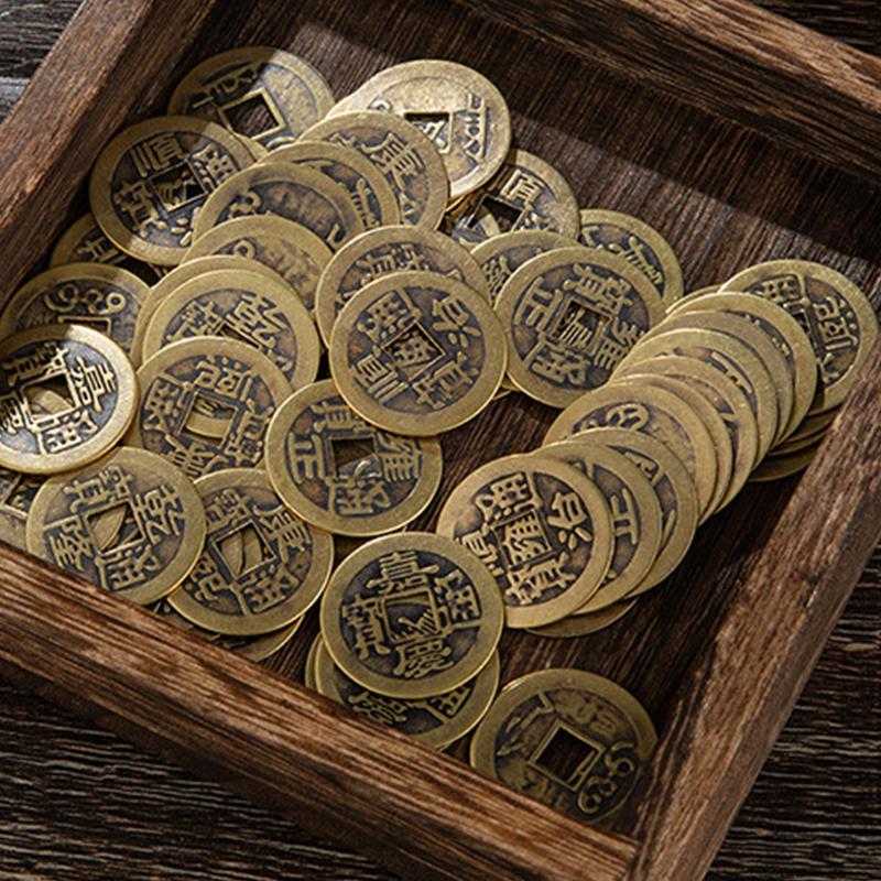 5 Stück chinesische Glücksmünzen Feng Shui I-Ging-Münzen chinesische Glücksmünzen