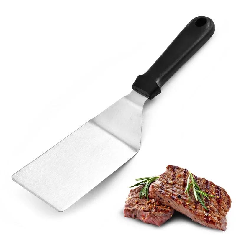 Antihaft-Pfanne gebraten Schaufel Backen BBQ Metall Steak Schaufel Küche Kochwerkzeug Spachtel Kochgeschirr Küchenzubehör Gadgets white
