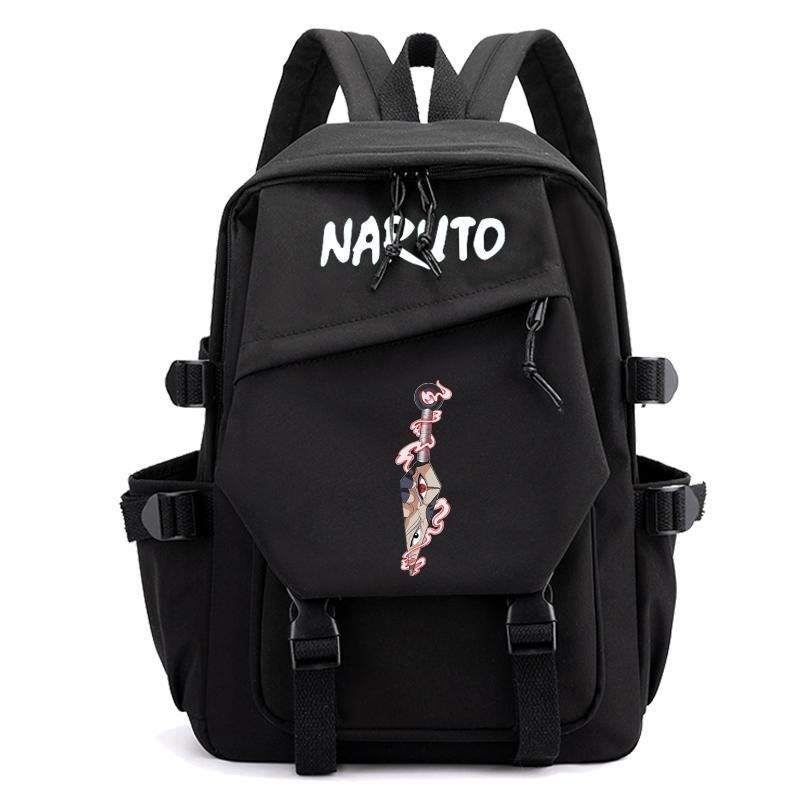 Anime Naruto-Rucksack, Schulranzen für Jungen und Mädchen, großer Rucksack mit großer Kapazität, Büchertasche, Geschenk für Kinder, Männer und Frauen, Freizeit-Reisetasche