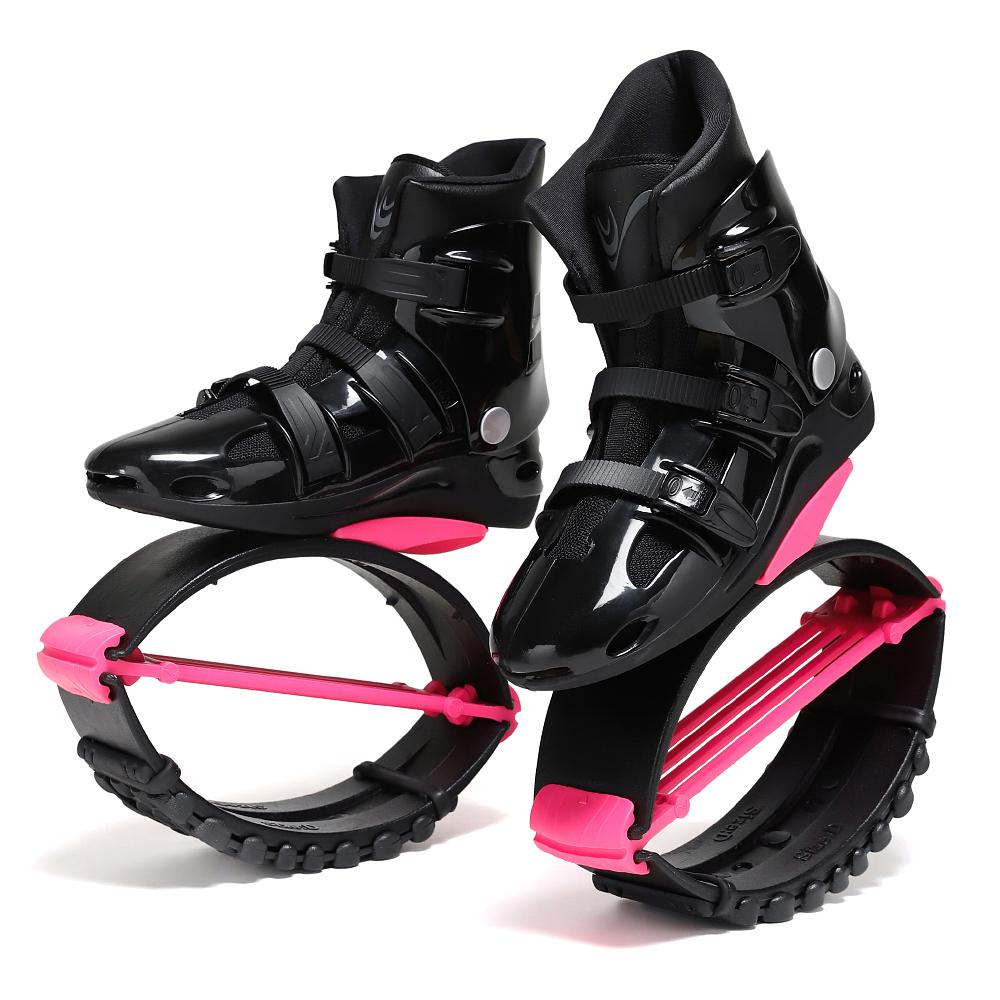 4T Känguru-Sprungschuhe für Damen, Rebound-Stiefel, Bounce-Sport-Fitness-Schuhe, schlankmachende Sprünge, Workout, Bodybuilding XXL 42-44（4T) rosa/schwarz