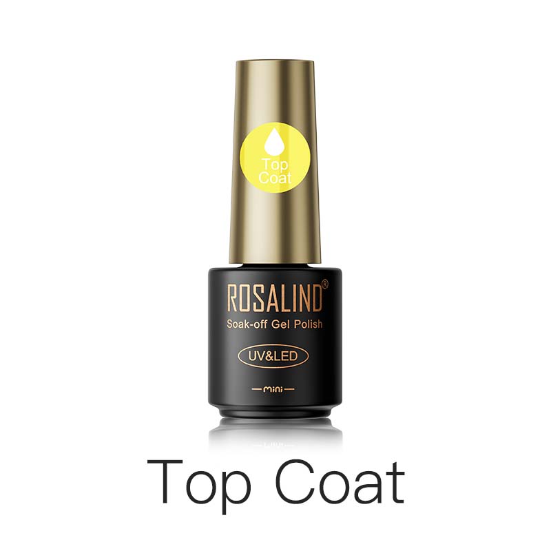 ROSALIND Nail Gel Polish Semi Permanent Varnish Hybrid UV Gel Polish Soak Off Nail Art Gel Top Base Coat Matt Top For Manicure Nail Art top