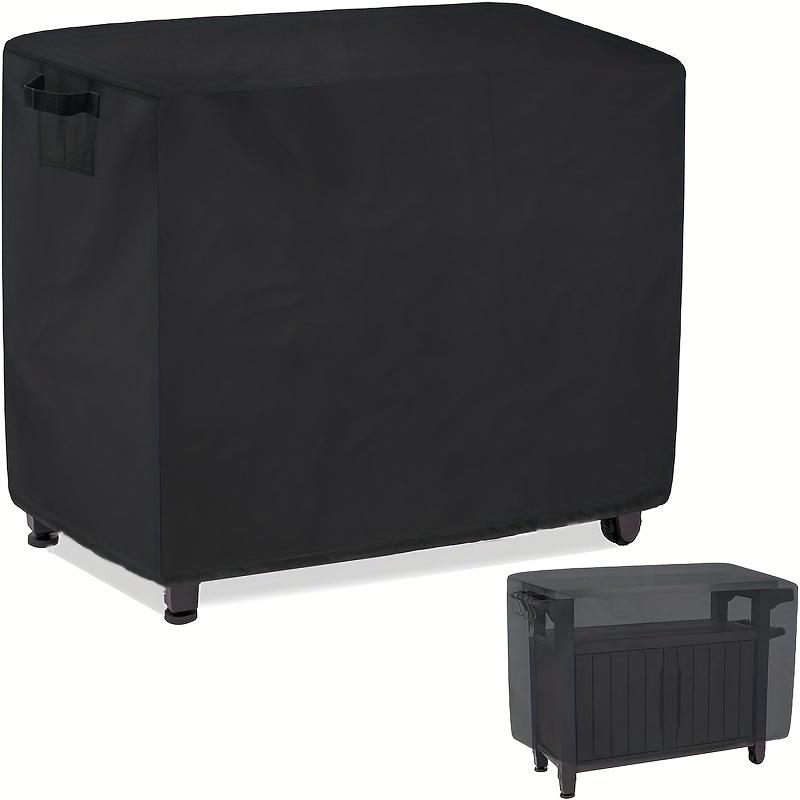 Mehrere Größen Optional Schwarz Silber Outdoor Terrasse Staubdicht Sonnenschutz Langlebiges Schwarzes Gewebe Tastatur Outdoor Wagen Staubdichte Tischdecke 89x101x84cm schwarz