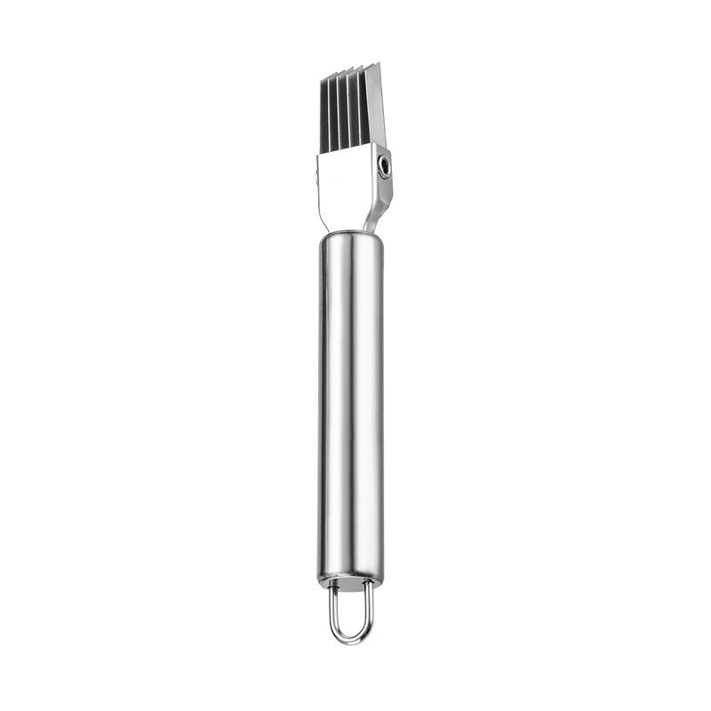 Edelstahl Zwiebel Hobel Cutter Scallion Cutter Messer Multi Gemüse Obst Chopper Shredder Küche Gadget 1PCS