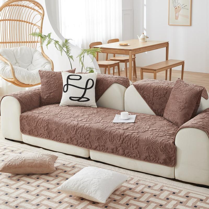 3D Jacquard Dutch Velvet Sofabezug Matratze All-inclusive Rutschfeste Eckcouch Schonbezug Herbst Winter Universal Sofakissen 70x70cm 1pcs