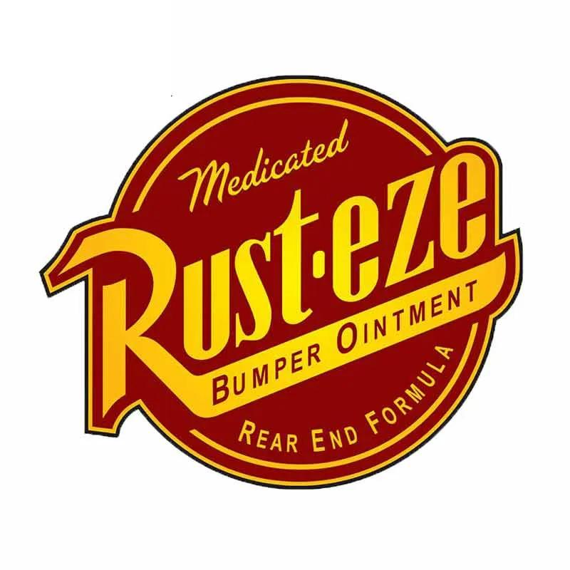 Kreativer Rusteze-Aufkleber auf dem Auto, Vinyl-Aufkleber, wasserfest, Dekoration, Autoaufkleber 15x13cm