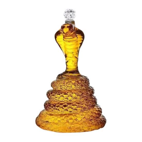 Schlangen-Whisky-Dekanter Lustige Tierflasche für Whisky-Liebhaber Whisky-Aufbewahrungsbehälter Einweihung