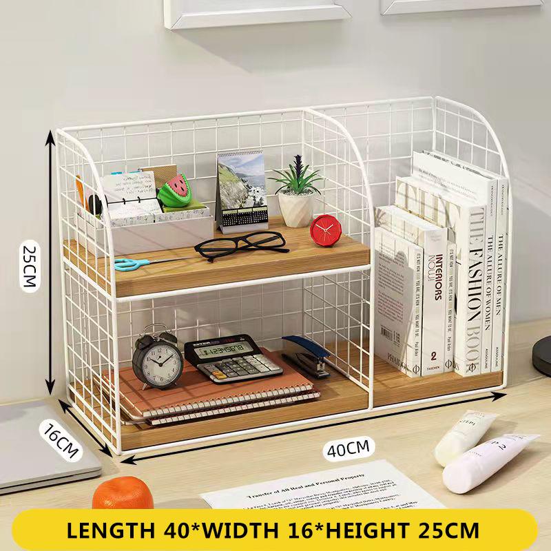 Schreibtisch Bücherregal Lagerregal Unordnung Lagerregal Büro Aktenlagerregal Kinderschreibtisch Hierarchisches Bücherregal Snack Lagerregal Organizer Type A+ bunt