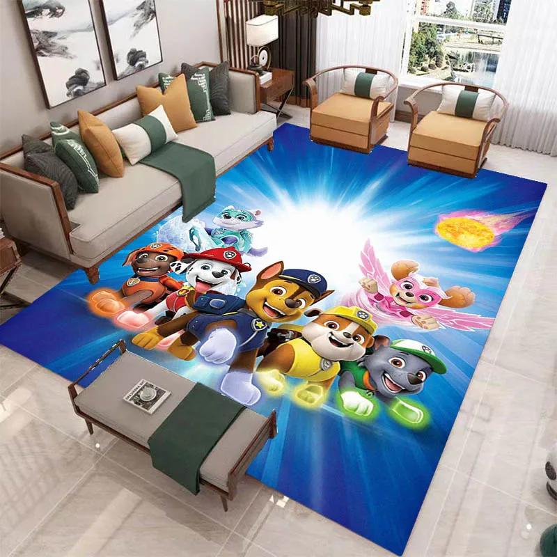3D Cartoon PAW P-Patrol bedruckter Teppich Wohnzimmer Schlafzimmer Teppich Rutschfester Teppich Zuhause Schlafzimmer Dekoration Läufer Geburtstag Geschenk 50x80cm