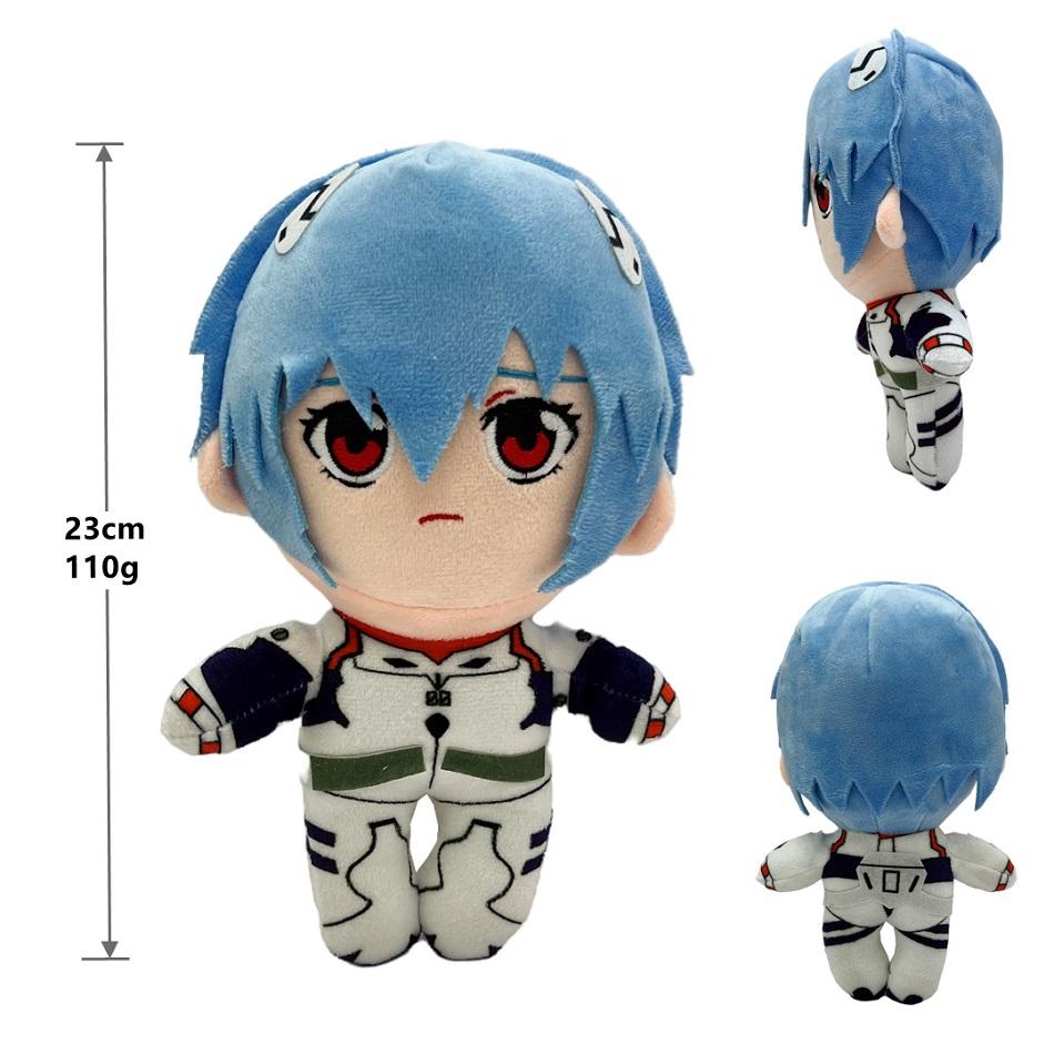 Klassischer Ayanami Rei Plüschtier Puppe Cartoon Anime Plüschtier Kawaii Evangelion Plüschpuppe Eva Weiches Kuscheltier Zimmerdeko Weihnachtsgeschenke