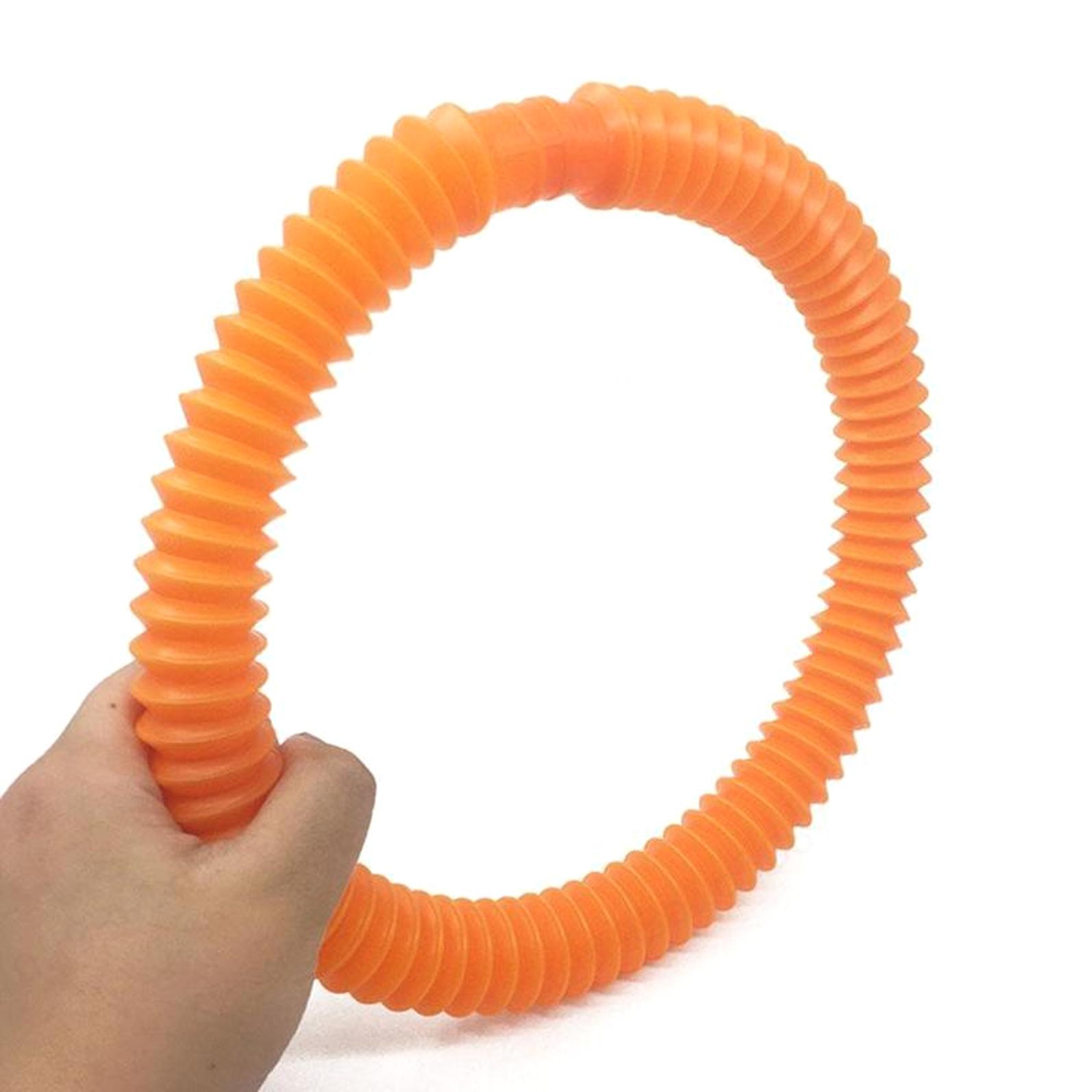 Mini-Pop-Röhren für Kinder, Fidget-Spielzeug, Stressabbau, sensorische Therapie 23cm orange