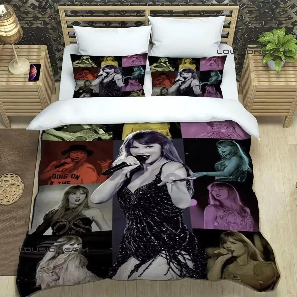 Singer T-Taylor-Swifts Bettwäsche-Sets, exquisite Bettwaren, Bettbezug-Set, luxuriöses Geburtstagsgeschenk AU Queen 210x210cm