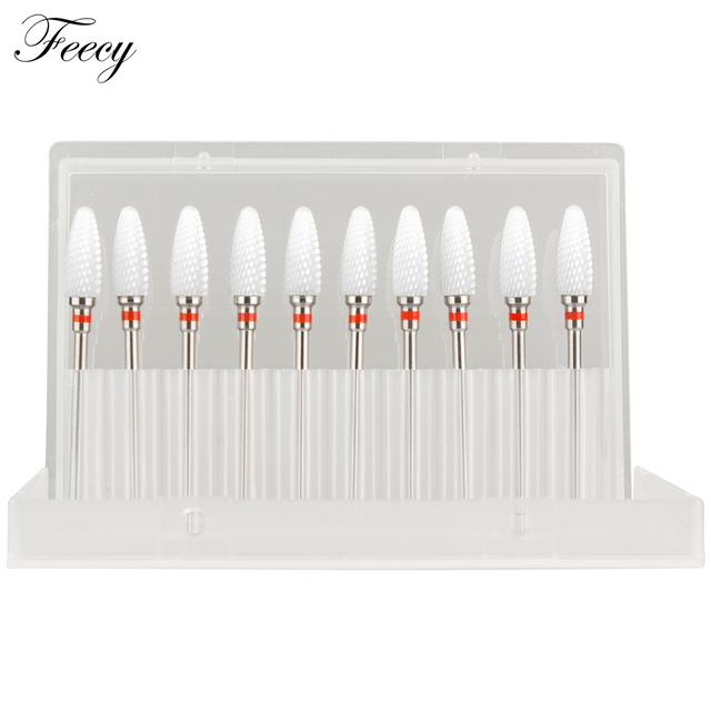 Fräser für Maniküre-Set, 10 Stück, Nagelbohrer für elektrische Bohrmaschine, Maniküre-Maschine, Fräser zum Entfernen von Gel-Lack
