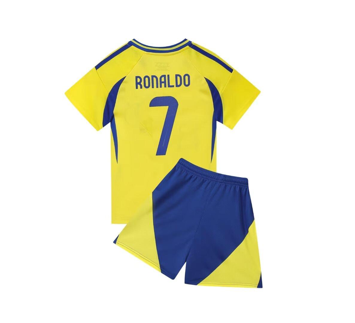 24-25 Riad Heimverein Nr. 7 Fußball Anzug Kinderkleidung Erwachsenen Anzug Größe 14-3XL 20 yards / 120