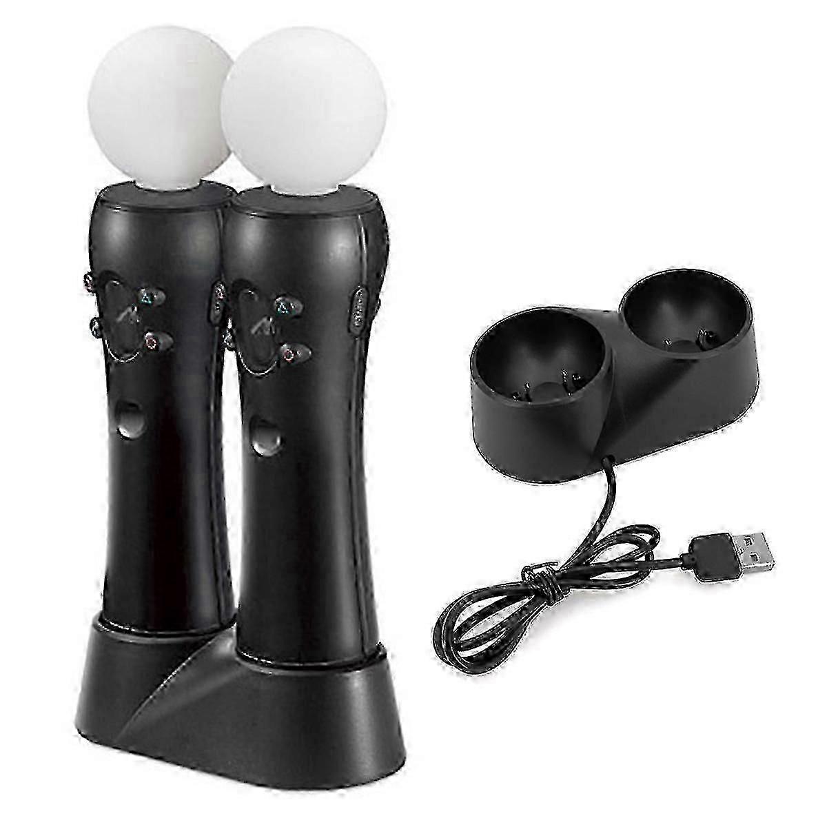 PS4 VR Move Motion Controller Dual-Ladestation – Spezielles VR-Spiel-Ladegerät (Controller nicht enthalten)