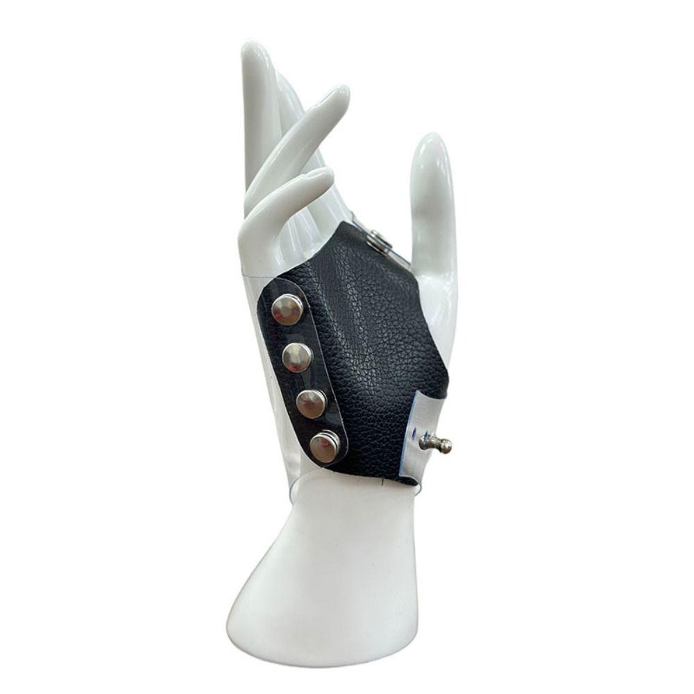 Funktionales Design Professionelle Make-up-Artist-Handschuhe PVC Make-up-Farbpalette Make-up-Werkzeuge schwarz