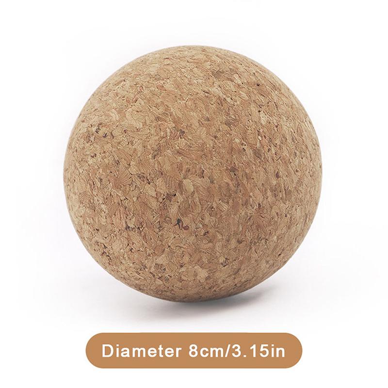 Kork Massage Ball Zurück Massage Fuß Massager Yoga Ball Spannung Release Therapie Myofascial Ball Entspannen Muskeln Trigger Punkt 8cm