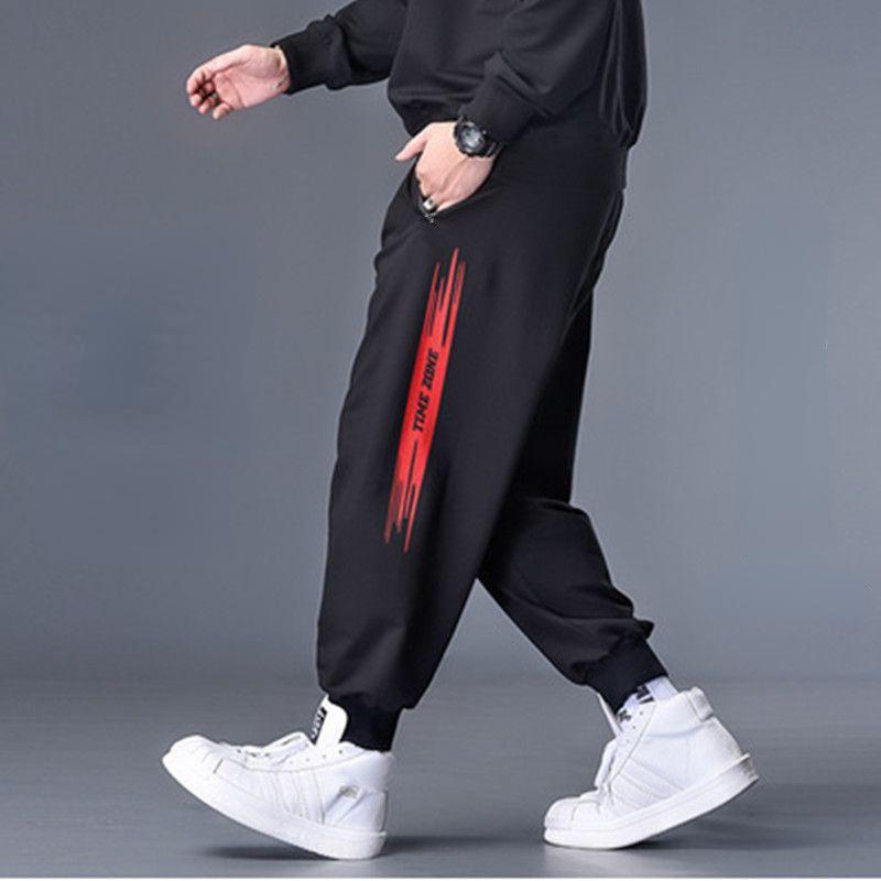 Mode große Größe Herren lose große Größe Jogginghose Männer plus Hose elastische Trend dünne Kordelzug Freizeithose XL
