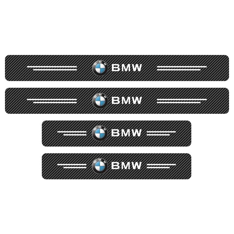4 Stück Kohlefaser Auto Türschweller Schutz 3D Aufkleber Autozubehör Für BMW E46 E90 E60 F30 F10 E39 E36 F20 G30 G20 E87 E92 E91