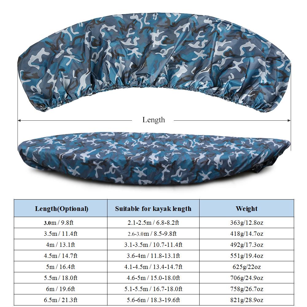 Professionelle Universal-Tarnung für Kajak, Kanu, Boot, wasserdicht, UV-beständig, Staubschutz 5.5m