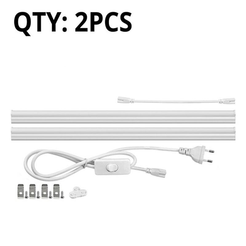 Lichter für küche T5 6W 10W Rohr Bar Lampe 2835 SMD leds 85-265V led lampe Dekoration schlafzimmer Taste Schalter luminaria Mit EU Stecker 29CM 2PCS weiß