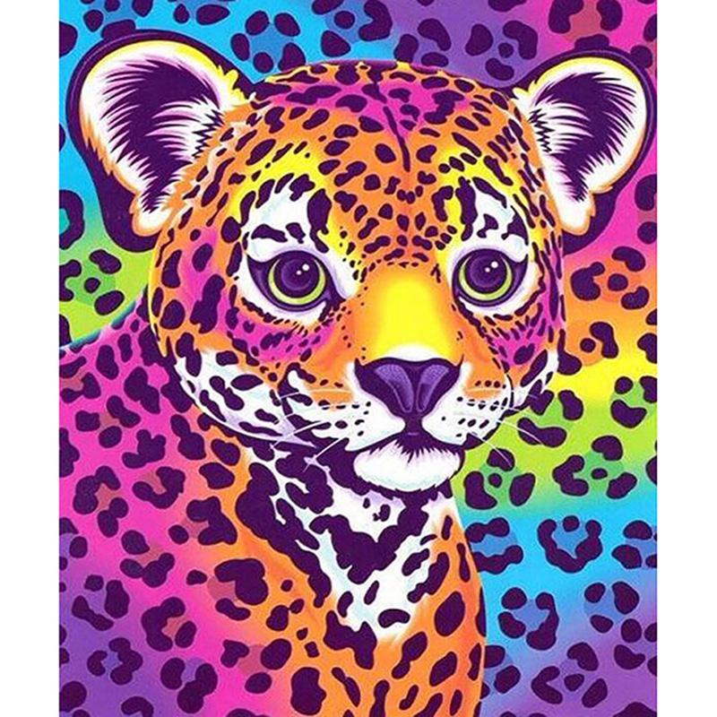 Diamant Stickerei Leopard Baby 5D DIY Diamant Malerei Diamant Mosaik Bilder Home Decor 20X30CM