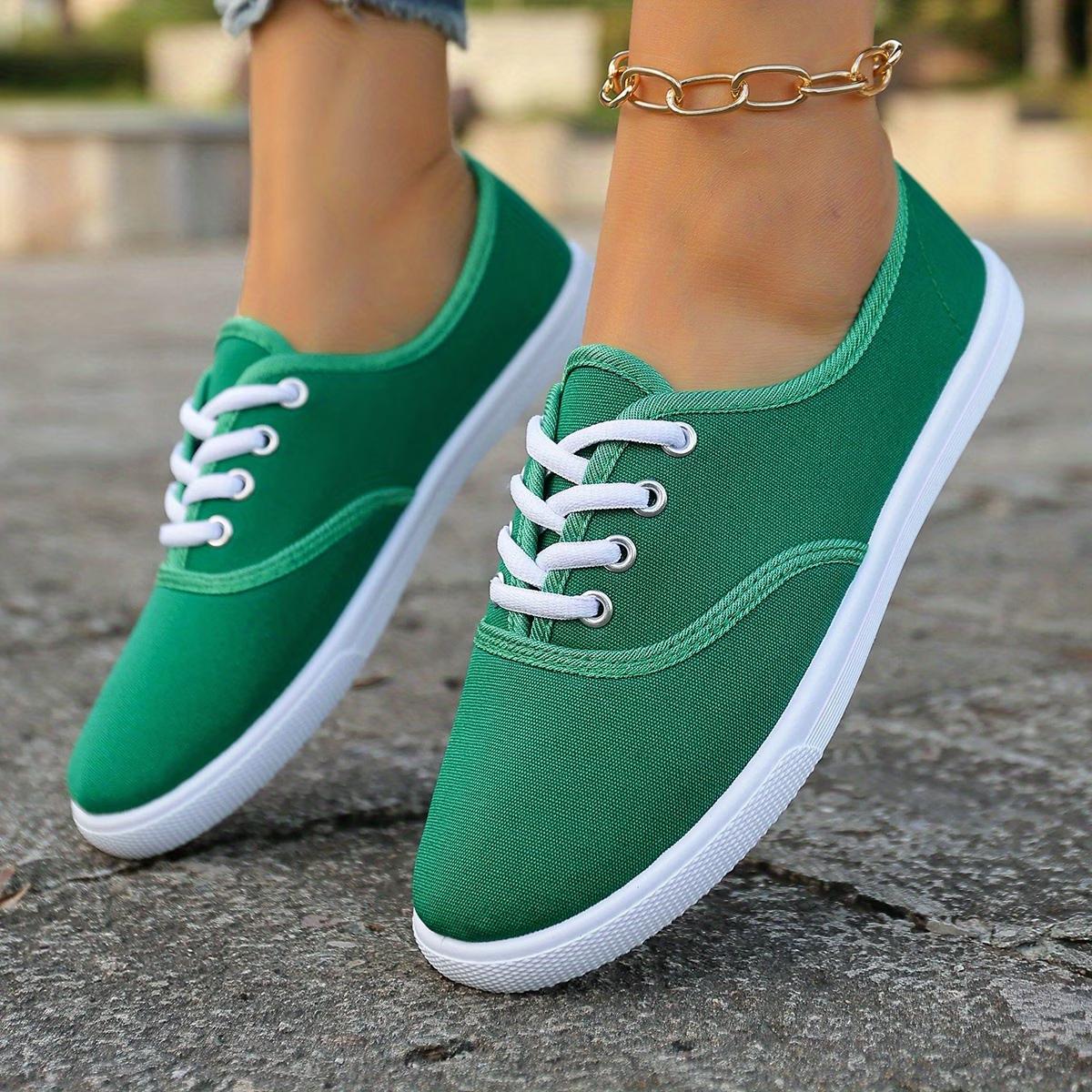 Sportschuhe für Damen, Niedrige Schuhe für Herren, Sportschuhe für Damen, Modische Sportschuhe für Damen, Lässige Tennisschuhe, Damenschuhe 42 grün