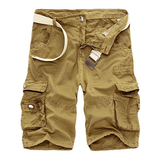 Herren Shorts Cargo Sommer Casual Herren Shorts Mode Herren Cargo Shorts 38 khaki