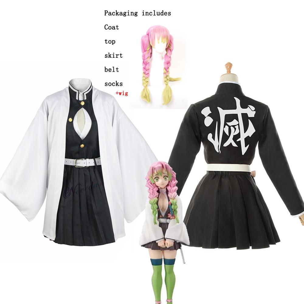 Anime Demon Slayer Kimetsu No Yaiba Cosplay Kostüm Damen Kimono Halloween Karneval Party Kleid 3XL