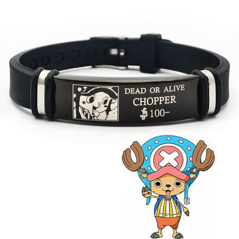 One Piece Periphere Schmuckaccessoires Kreativ Luffy Zoro Die Gleichen Geschenke Armband Cartoon gesucht Cosplay Armband Für Frauen Männer Zubehör black