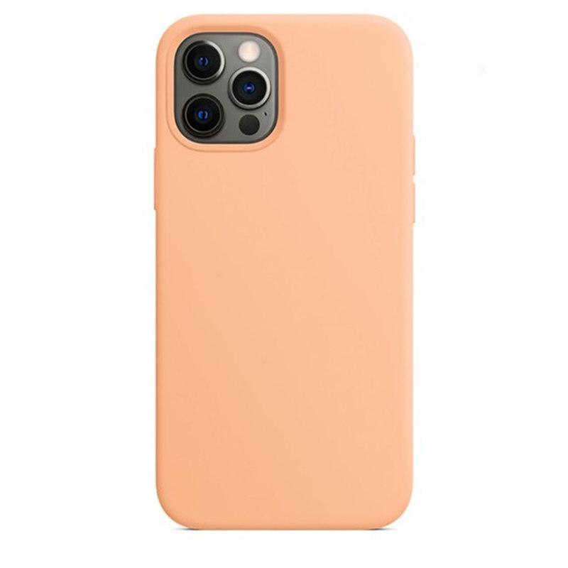 Luxuriöse Silikonhülle für iPhone 13 Mini 15 14 Pro MAX Hüllen für Apple iPhone 11 12 13 Mini Vollständige Abdeckung mit Box iPhone 14 Pro orange