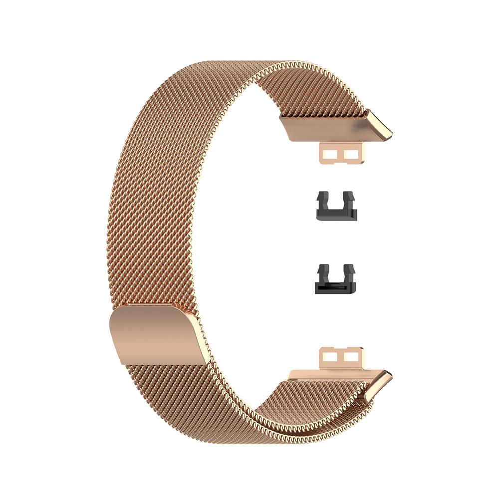 Milanese-Armband für Huawei Watch Fit Smart Watch-Band. Ersatzarmband für Huawei Watch Fit-Armband rose gold