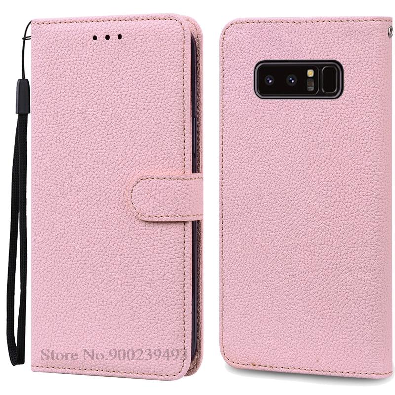 Note 8 Hülle für Samsung Galaxy Note 8 Hülle N950F N950 Brieftasche Leder Flip Hülle für Samsung Note8 Hülle Buch Cover Coque Fundas For Samsung Note 8 rosa